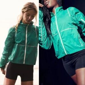 Free People FP Movement Great Escape Run Green Windbreaker New Small